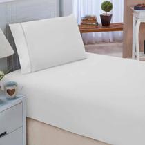 Kit Lençol Jogo De Cama Solteiro 2 Peças Algodão 400 Fios Quality