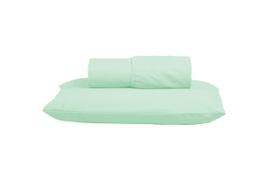 Kit Lençol Liso Cama Solteiro 2 peças com Fronha 100% Algodão Percal 300 Fios