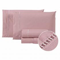 Kit Lençol Queen 100 Algodão Percal 300 Fios 4 Peças Jogo Cama Box Ponto Palito Toque Macio Kit Lençol Queen 100 Algodão Percal 300 Fios 4 Peças Jogo Cama Box Ponto Palito Toque Macio