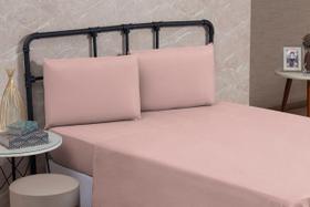 Kit Lençol Queen 200 Fios Algodão 4 Peças Jogo Forro de Cama Box Extra Macio