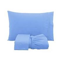 Kit Lençol Queen 3 Peças 100% Algodão Percal 200 Fios