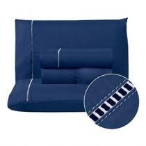 Kit Lençol Queen com Elástico e Fronha 400 Fios Premium 4 Peças Roupa Cama Ponto Palito Kit Lençol Queen com Elástico e Fronha 400 Fios Premium 4 Peças Roupa Cama Ponto Palito
