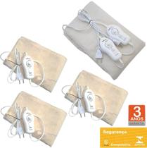 Kit Lençol Térmico Cama 1 King 193x203cm E 3 Solteiro 88x188cm Luxo 10 Temp - Sulterm