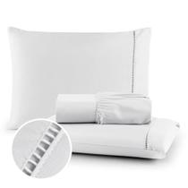 Kit Lencol Vários Tamanhos Extra Macio 400 Fios Micropercal Com Ponto Palito Kit Lencol Vários Tamanhos Extra Macio 400 Fios Micropercal Com Ponto Palito