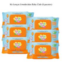 Kit Lenços Toalhas Umedecidas Baby Club 140 Folhas Aloe Vera (6 unidades)
