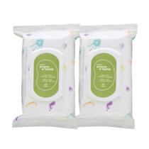 KIT Lenços Umedecidos * 2 pacotes 50 folhas cada Mamãe e Bebê Natura KIT Lenços Umedecidos * 2 pacotes 50 folhas cada Mamãe e Bebê Natura