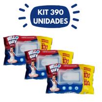 KIT Lenços Umedecidos Hello Baby - 3 PACOTES KIT Lenços Umedecidos Hello Baby - 3 PACOTES