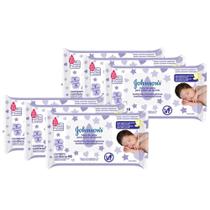Kit Lenços Umedecidos Johnson's Baby Hora do Sono com 48 unidades com 6 packs