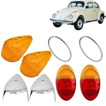 Kit lente aro capa fusca 1200 1300 1965 a 1969 sorriso curto