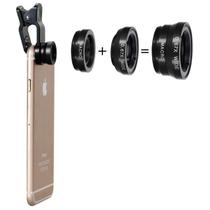 kit lente melhores imagens de celular - kit lente 3x1 selfie de celula