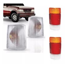Kit Lente Traseira+Pisca Dianteira D20 A20 C20 93/98 Cristal Kit Lente Traseira+Pisca Dianteira D20 A20 C20 93/98 Cristal