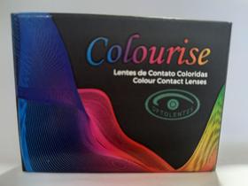 Kit lentes coloridas com 2 cores azul e verde