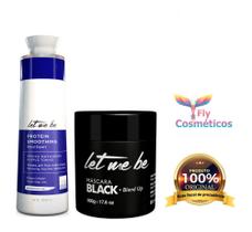 Kit Let Me Be Escova Progressiva Matizadora Organic 1 L + Máscara Matizadora Black 500 g