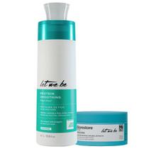 Kit Let Me Be Escova Sem Formol 1L + Tratamento BioRestore 250g