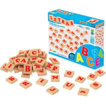 Kit Letras 40 Peças Em Madeira Junges Alfabeto Móvel Educativo Didático Escolar Kit Letras 40 Peças Em Madeira Junges Alfabeto Móvel Educativo Didático Escolar