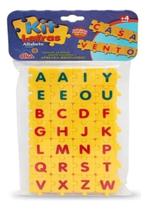 Kit Letras Alfabeto 28 Peças Educativa Elka 840 Cor Amrelo Amrelo