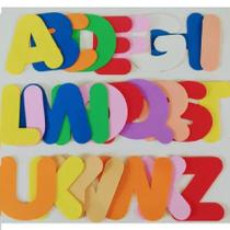 kit letras em eva alfabeto tamanho grande 13cm 2mm