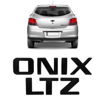 Kit Letreiro Emblema Onix LTZ Black Piano