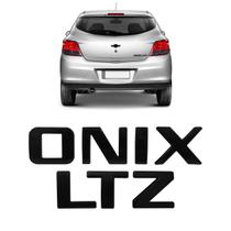 Kit Letreiro Emblema Onix LTZ Black Piano