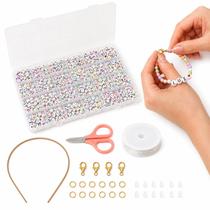 Kit Letrinhas A-Z 1000 Miçangas Branca Letra Colorida Caixa Organizadora e Acessórios para Bijuteria Kit Letrinhas A-Z 1000 Miçangas Branca Letra Colorida Caixa Organizadora e Acessórios para Bijuteria