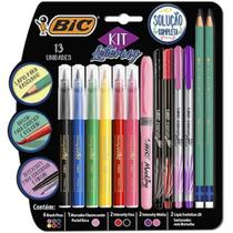 Kit Lettering: Brush Pens, Marking, Intensity 0.4mm e 1.0mm, Evolution BIC (SKU 16013)
