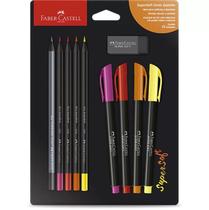 Kit Lettering Super Soft - Tons Quentes - Faber Castell
