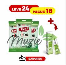 Kit Leve 24 Pague 18 Preservativo camisinha Rilex Sabor Menta - (3 Pctes c/ 8 Cada) + 1 Gel Lubrificante Íntimo 50g Ment Kit Leve 24 Pague 18 Preservativo camisinha Rilex Sabor Menta - (3 Pctes c/ 8 Cada) + 1 Gel Lubrificante Íntimo 50g Ment