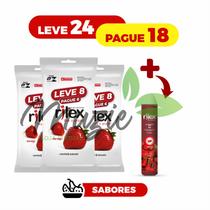 Kit Leve 24 Pague 18 Preservativo camisinha Rilex Sabor Morango - (3 Pctes c/ 8 Cada) + Gel lubrificante intimo Rilex To Kit Leve 24 Pague 18 Preservativo camisinha Rilex Sabor Morango - (3 Pctes c/ 8 Cada) + Gel lubrificante intimo Rilex To