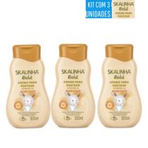 Kit Leve 3 Pague 2 Creme de Pentear Skalinha Bebê Camomila 200ml
