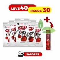 Kit Leve 40 Pague 30 Preservativo camisinha Rilex Sabor Morango- (5 Pctes c/ 8 Cada) + 1 Gel Lubrificante Íntimo Toy Ril Kit Leve 40 Pague 30 Preservativo camisinha Rilex Sabor Morango- (5 Pctes c/ 8 Cada) + 1 Gel Lubrificante Íntimo Toy Ril