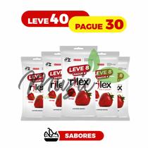 Kit Leve 40 Pague 30 Preservativo camisinha Rilex Sabor Morango- (5 Pctes c/ 8 Cada) Kit Leve 40 Pague 30 Preservativo camisinha Rilex Sabor Morango- (5 Pctes c/ 8 Cada)