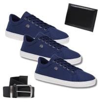 Kit Leve Mais po Menos 3 Tênis Masculino + Cinto + Carteira Kit Leve Mais po Menos 3 Tênis Masculino + Cinto + Carteira