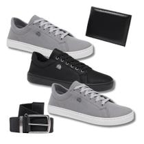 Kit Leve Mais po Menos 3 Tênis Masculino + Cinto + Carteira
