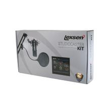 Kit Lexsen Studiocaster Com Mesa de Som e Microfone Condensador XLR e Suporte de Mesa Bi-articulado - Studiocaster