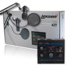 Kit Lexsen Studiocaster Interface + Microfone condensador Kit Lexsen Studiocaster Interface + Microfone condensador