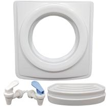 Kit Libell Branco Tampa + Pingadeira + Torneiras Master/Mini