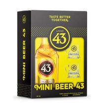 Kit Licor 43 Diego Zamora 700ml + 2 Mini Canecas Acrílico Personalizada