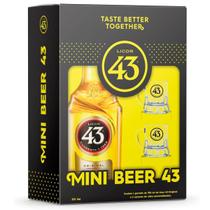 Kit Licor 43 Garrafa 700ml + 2 Mini Canecas em Vidro