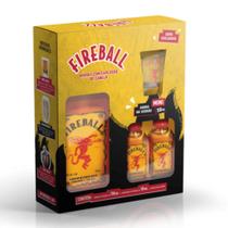 Kit Licor Fireball + 2 Miniaturas + Copo Shot Kit Licor Fireball + 2 Miniaturas + Copo Shot