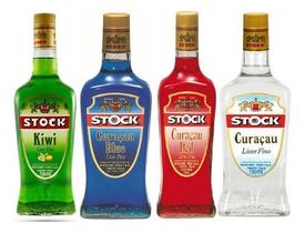 Kit Licor Stock - Curaçau, Curaçau Blue, Red, Kiwi 720ml cada