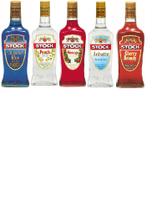 Kit Licores Stock Pêssego, Blue, Anisette, Morango e Cherry 720ml