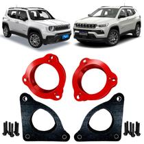 Kit Lift Dianteiro Aço e Traseiro 4cm Jeep Renegade/Compass