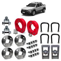 Kit lift PU Elevação Espaçador 15mm Strada todas até 2020 Kit lift PU Elevação Espaçador 15mm Strada todas até 2020