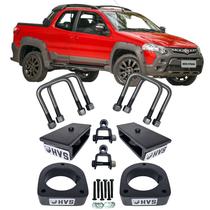 Kit Lift Suspensão Fiat Strada Ano 1998 Até 2019 Completo