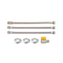 Kit Ligacao Aquecedor Agua/Gas Blukit 1/2 x 40cm