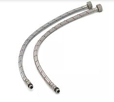 Kit ligacao engate flexivel monocomando aco trancado ( quente/frio ) 45cm Kit ligacao engate flexivel monocomando aco trancado ( quente/frio ) 45cm