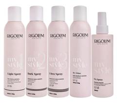 Kit Light Spray, Dark, Fix, Ultra e Dry Shine Rigolim
