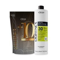 Kit Lightner 2pc (Agua Oxigenada 30vol 850ml + Pó Descolorante 300g)