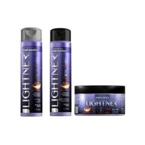 Kit Lightner Matizador Cond + Shampoo + Mascara 300Ml Kit Lightner Matizador Cond + Shampoo + Mascara 300Ml
