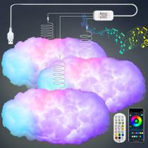 Kit Lightning Light ZOKON 3D Big Cloud Music Sync 3 unidades Kit Lightning Light ZOKON 3D Big Cloud Music Sync 3 unidades